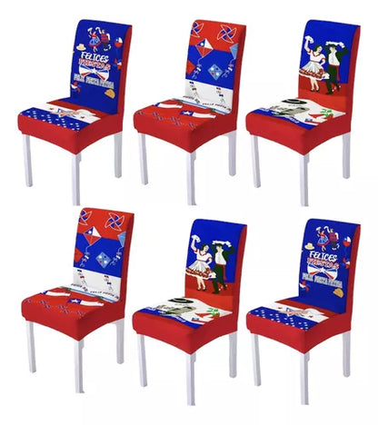 Juego 6 fundas de silla Fiestas patrias