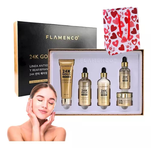 Kit Skin Care Línea 24K Gold Flamenco