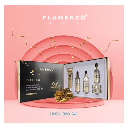 Kit Skin Care Línea 24K Gold Flamenco