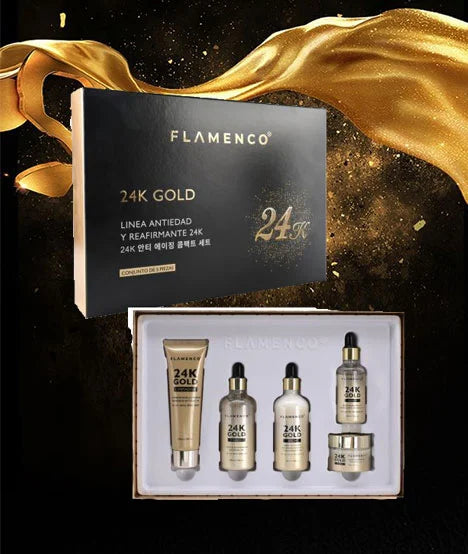 Kit Skin Care Línea 24K Gold Flamenco